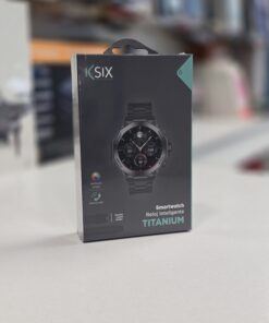 Ksix Titanium Αδιάβροχο Smartwatch με Παλμογράφο (Μαύρο)