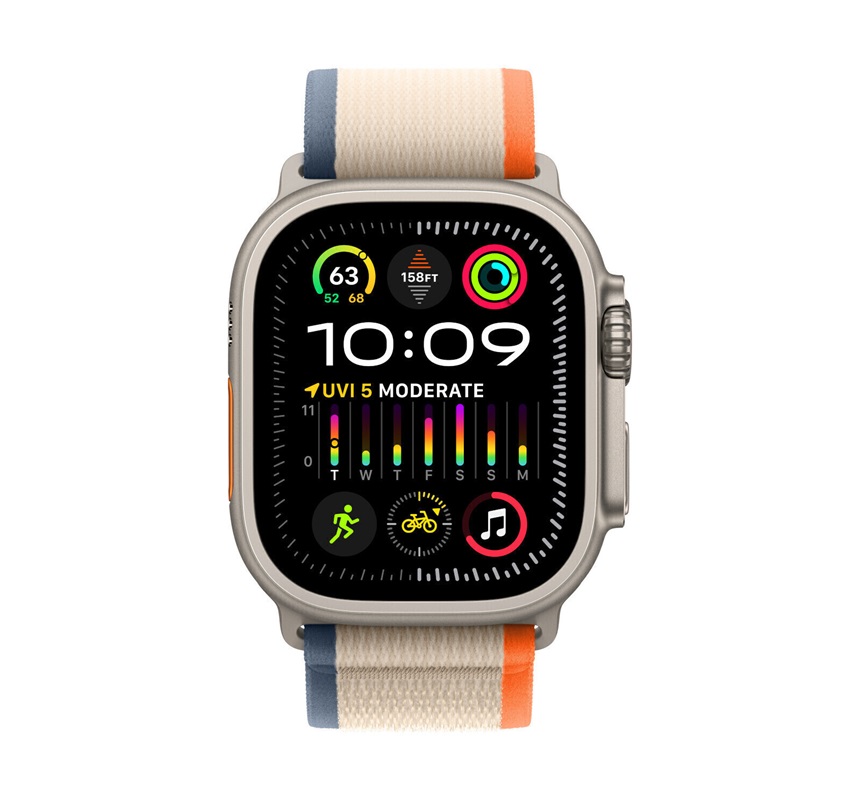 Apple Watch Ultra 2 49mm Orange/Beige Trail Loop **Open Box** - Image 3