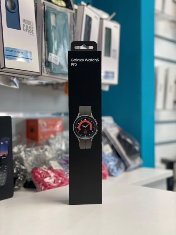 Samsung Galaxy Watch5 Pro Titanium 45mm Αδιάβροχο με Παλμογράφο (Gray Titanium) - Image 2