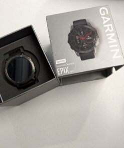 Garmin Epix (Gen 2) Sapphire Titanium 47mm Αδιάβροχο Smartwatch με Παλμογράφο (Black Titanium) Grade A+++++