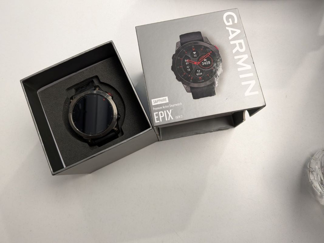 Garmin Epix (Gen 2) Sapphire Titanium 47mm Αδιάβροχο Smartwatch με Παλμογράφο (Black Titanium) Grade A+++++
