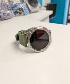 Huawei Watch GT 4 Stainless Steel 46mm Αδιάβροχο με Παλμογράφο (Green Composite Strap)