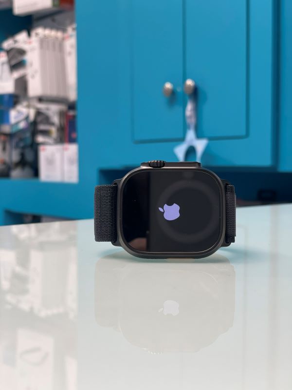 Apple Watch Ultra 3 Titanium 49mm Αδιάβροχο με eSIM και Παλμογράφο Black Titanium